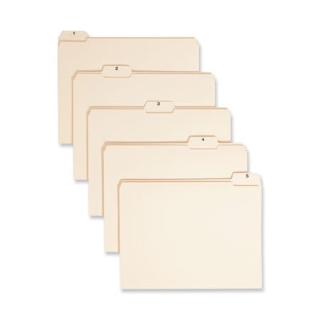 Smead Smead, INDEXED FILE FOLDER SETS, 1/5-CUT TABS, 1-31, LETTER SIZE, MANILA, 31 Pieces 11769